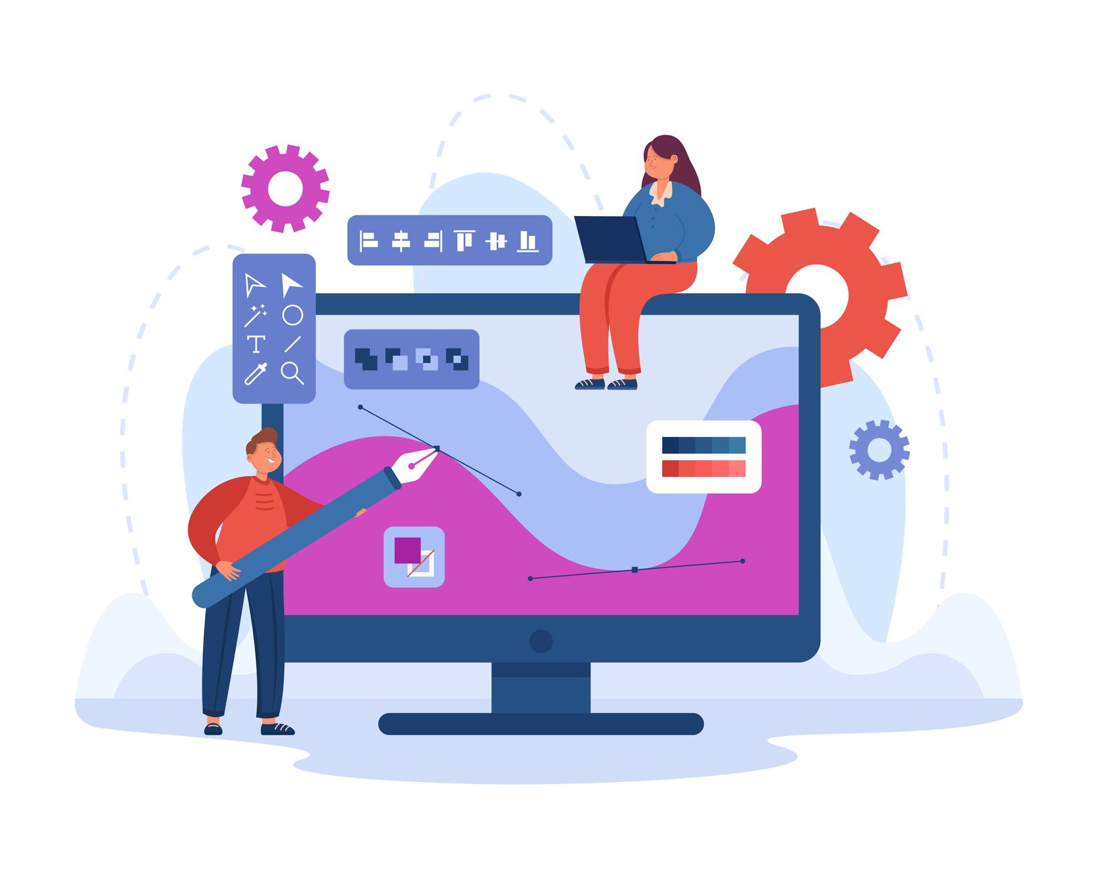 Social media and digital graphic design for brands